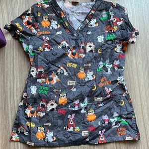 Dickie’s Halloween Animal Scrub Top